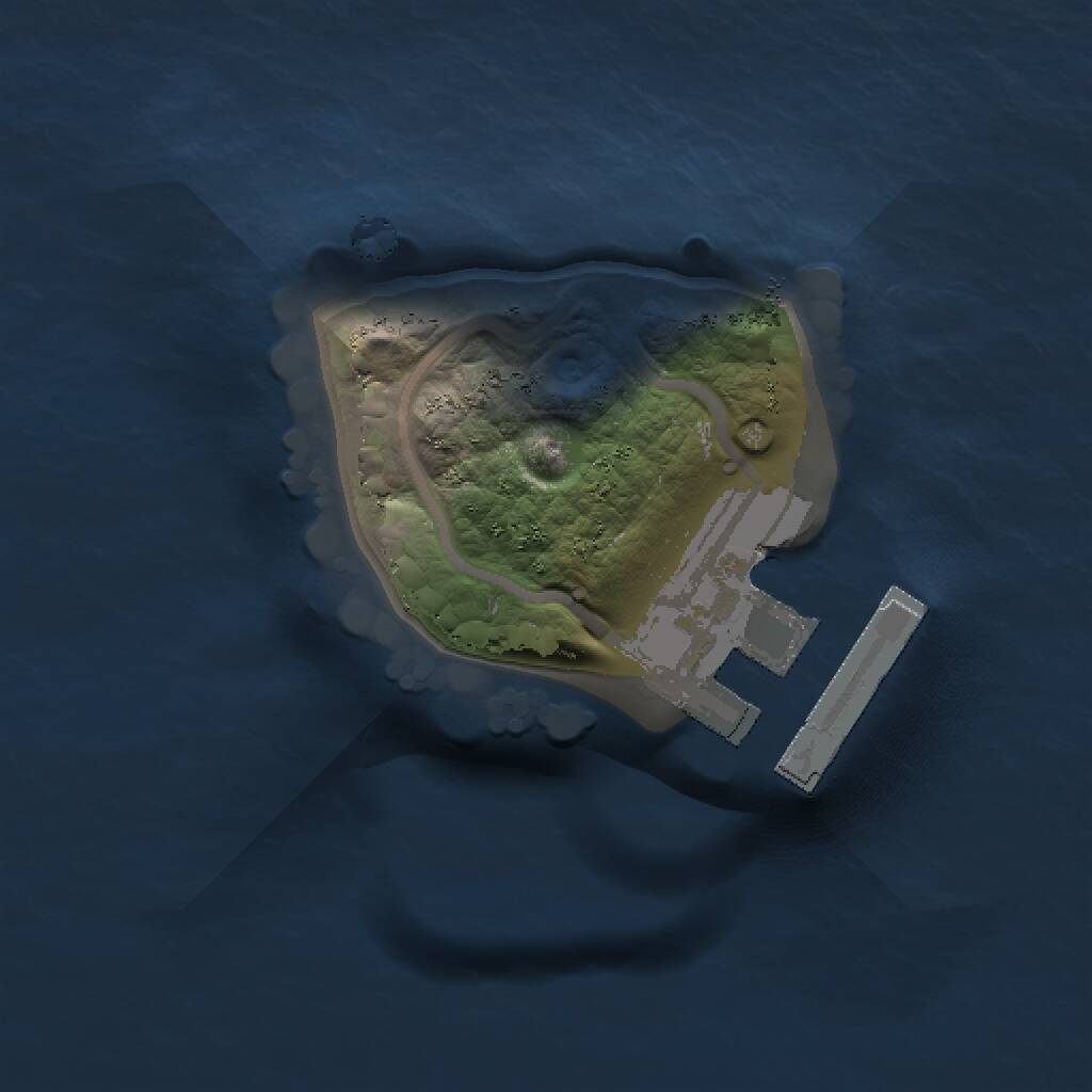 Rust Map: Procedural Map, Size: 1000, Seed: 441076449, 2 Monuments