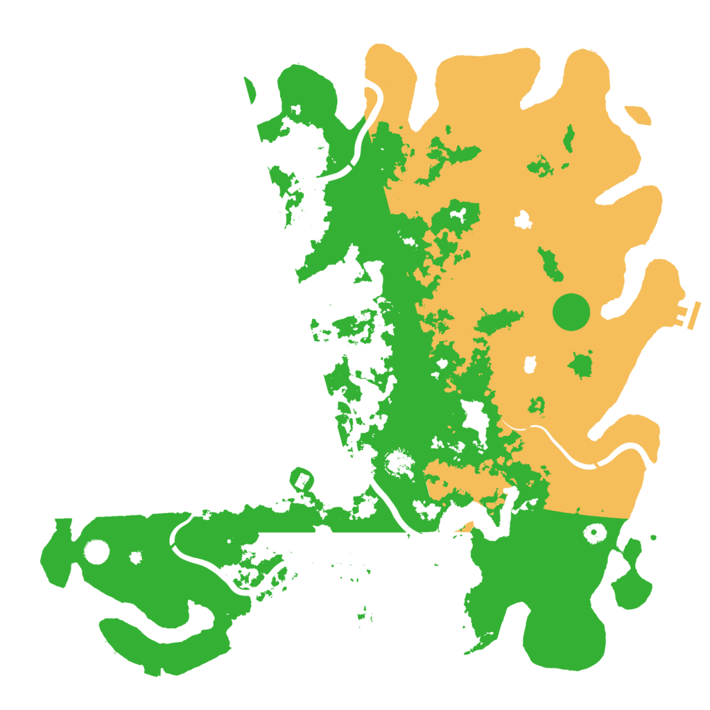 Biome Rust Map: Procedural Map, Size: 5000, Seed: 11763