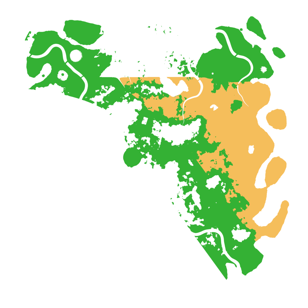 Biome Rust Map: Procedural Map, Size: 4500, Seed: 32464321