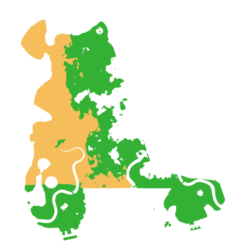 Biome Rust Map: Procedural Map, Size: 3700, Seed: 1239039350