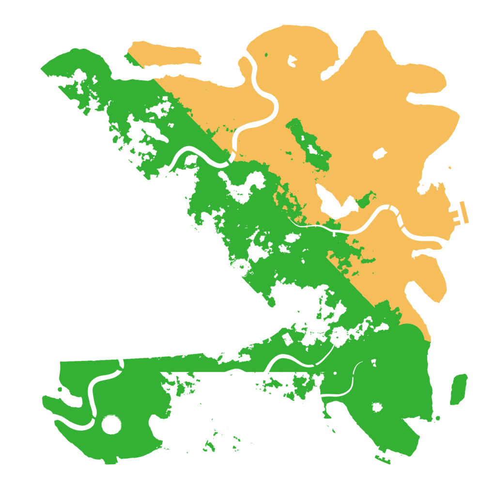 Biome Rust Map: Procedural Map, Size: 4500, Seed: 19637950