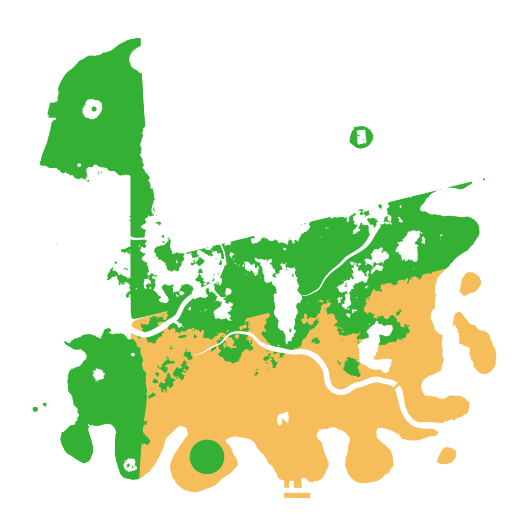 Biome Rust Map: Procedural Map, Size: 4000, Seed: 20242025