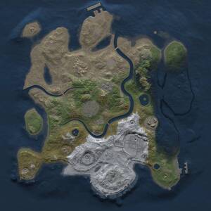 Thumbnail Rust Map: Procedural Map, Size: 3000, Seed: 1911319949, 11 Monuments