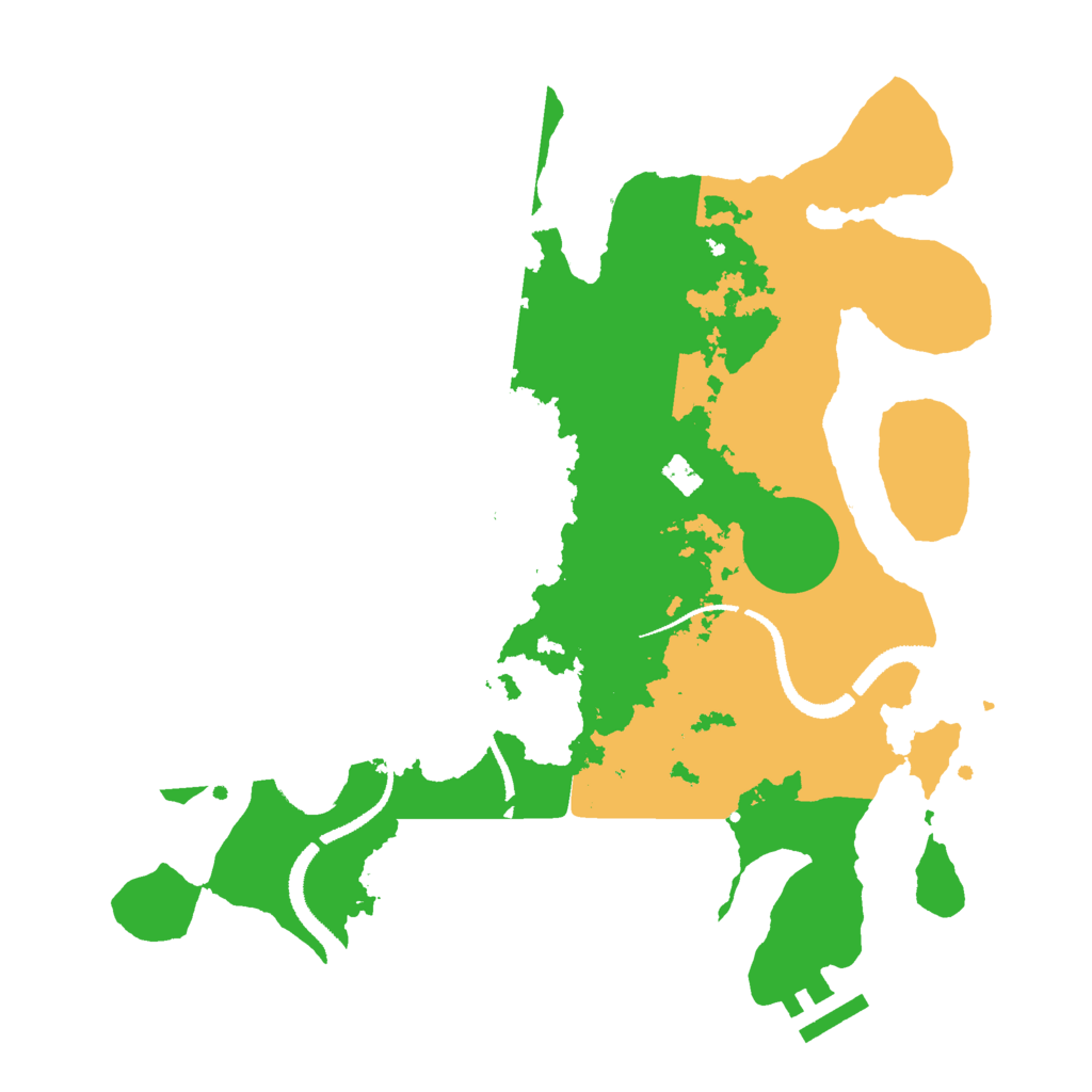 Biome Rust Map: Procedural Map, Size: 3000, Seed: 52885