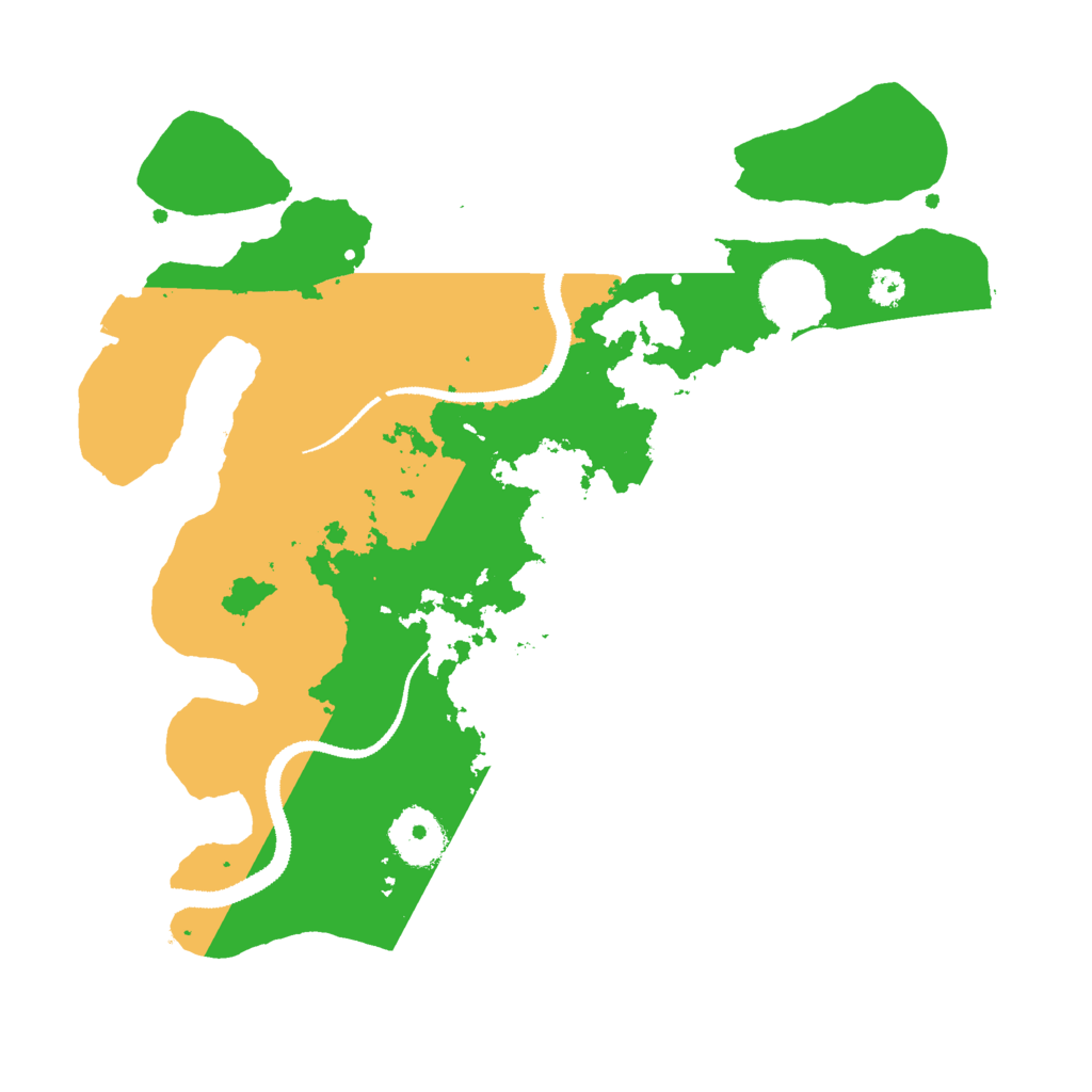 Biome Rust Map: Procedural Map, Size: 3000, Seed: 442565