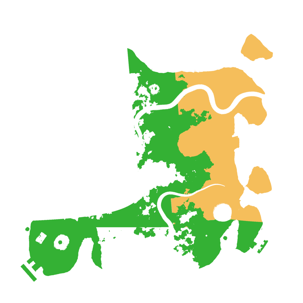 Biome Rust Map: Procedural Map, Size: 3000, Seed: 66606