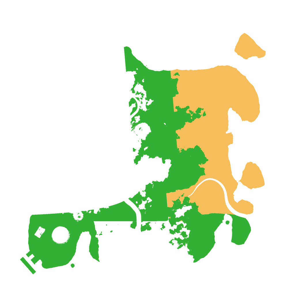 Biome Rust Map: Procedural Map, Size: 3000, Seed: 66606