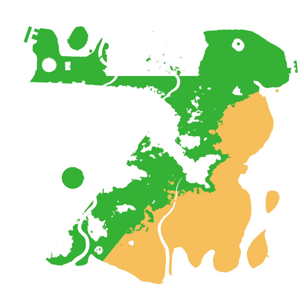 Biome Rust Map: Procedural Map, Size: 3750, Seed: 96
