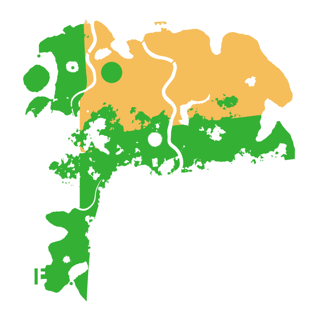 Biome Rust Map: Procedural Map, Size: 4000, Seed: 66607