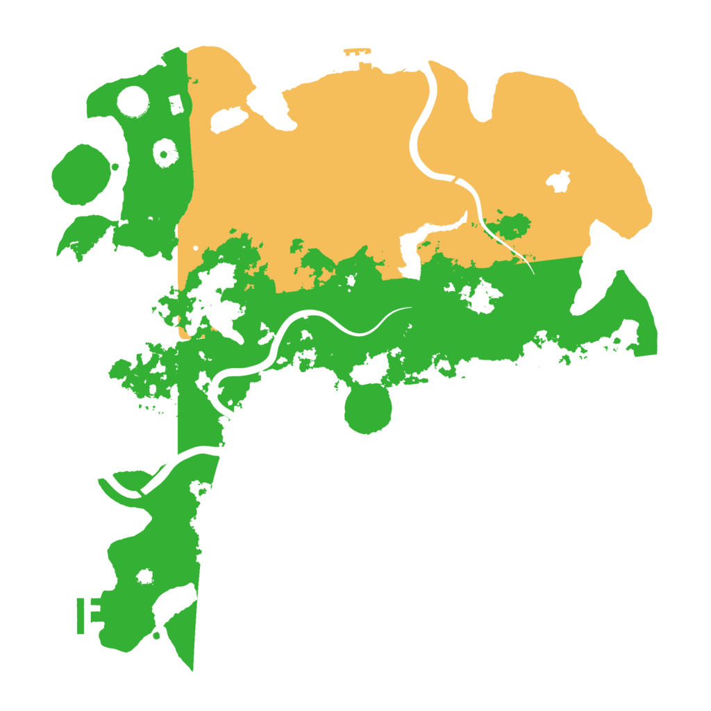 Biome Rust Map: Procedural Map, Size: 4000, Seed: 66607