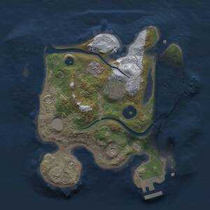 Thumbnail Rust Map: Procedural Map, Size: 2350, Seed: 496364271, 7 Monuments