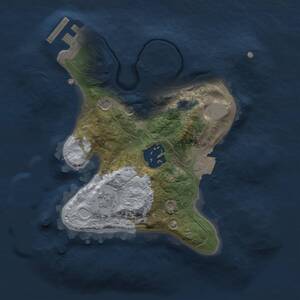 Thumbnail Rust Map: Procedural Map, Size: 2000, Seed: 1119546040, 5 Monuments