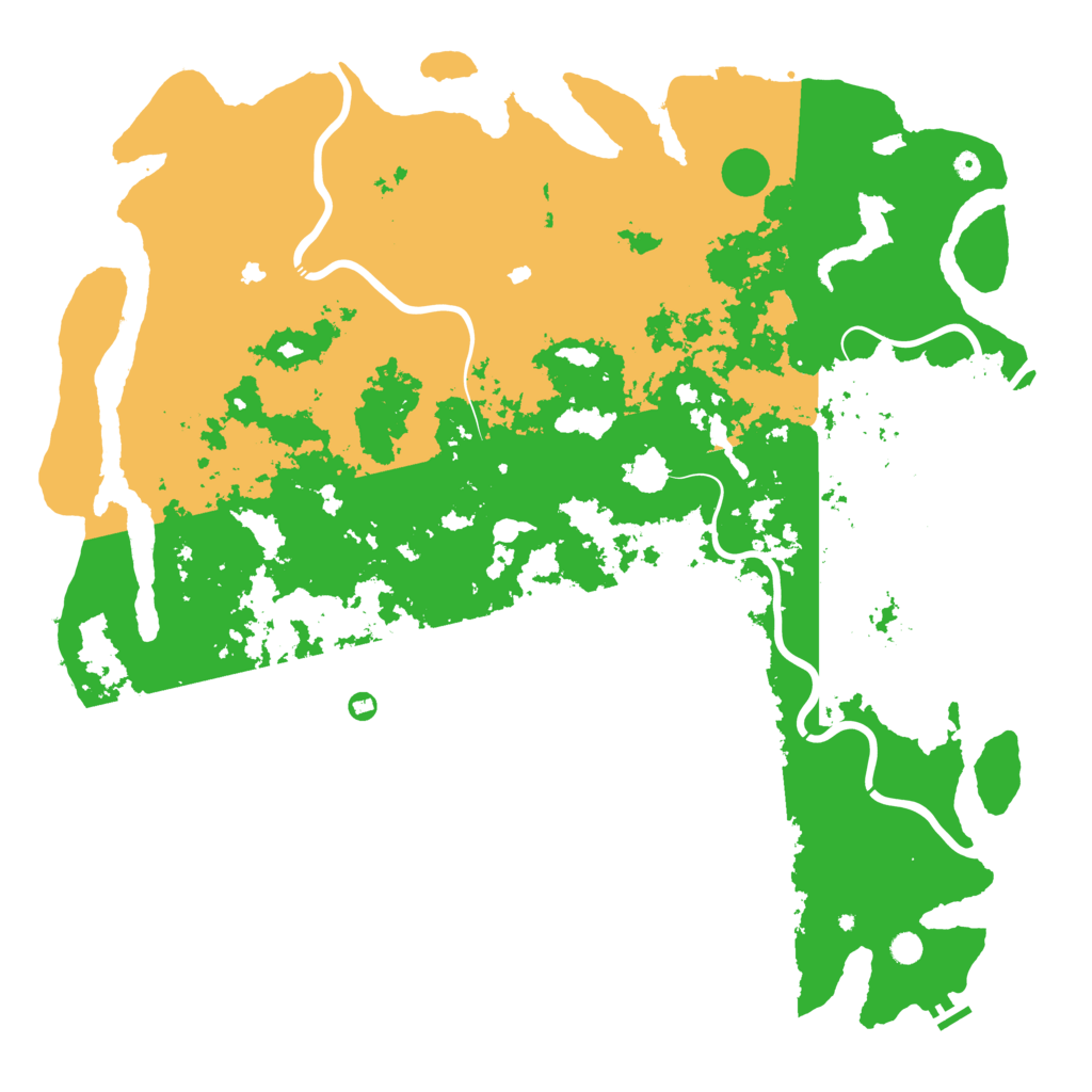 Biome Rust Map: Procedural Map, Size: 6000, Seed: 352278519
