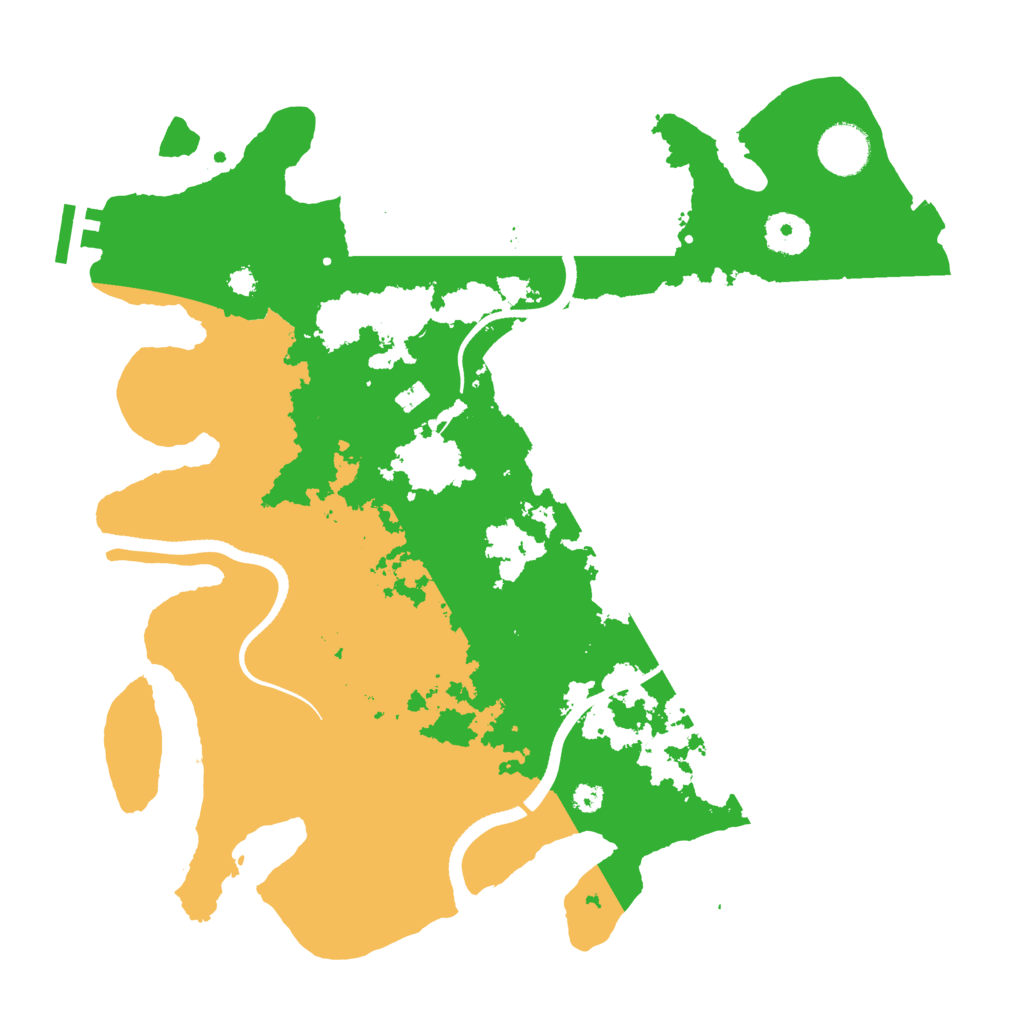 Biome Rust Map: Procedural Map, Size: 3500, Seed: 424242