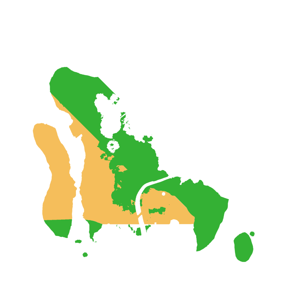 Biome Rust Map: Procedural Map, Size: 2500, Seed: 50222