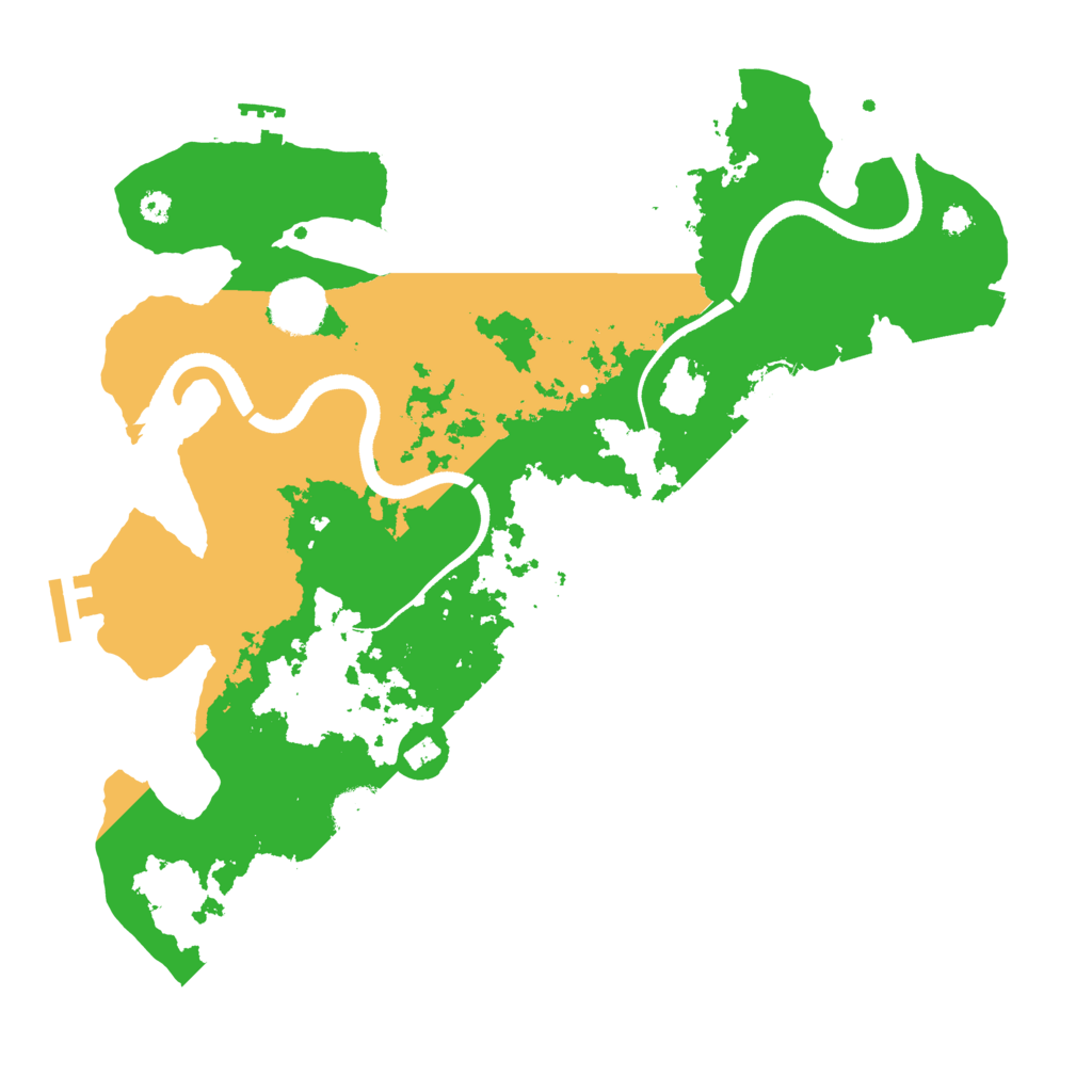 Biome Rust Map: Procedural Map, Size: 3500, Seed: 141235971