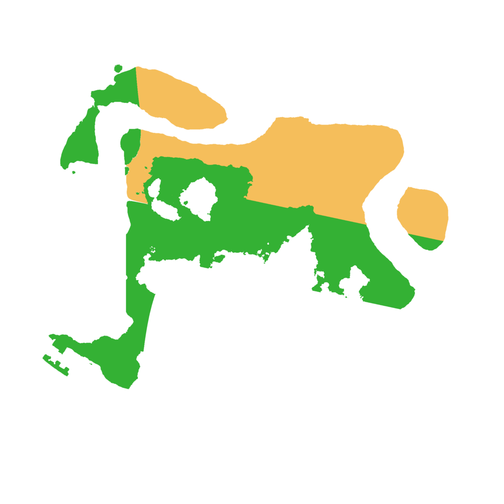 Biome Rust Map: Procedural Map, Size: 2500, Seed: 529651966