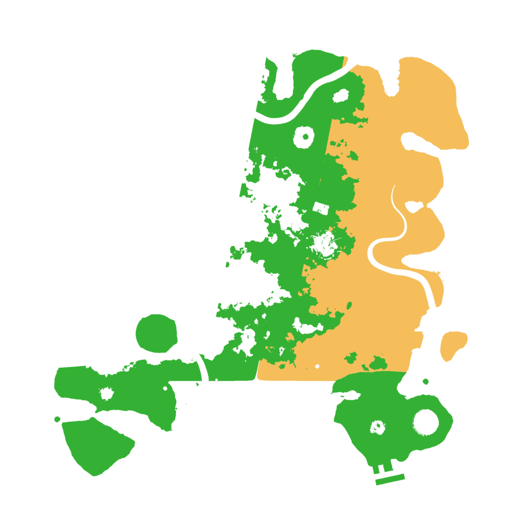 Biome Rust Map: Procedural Map, Size: 3500, Seed: 1760547083