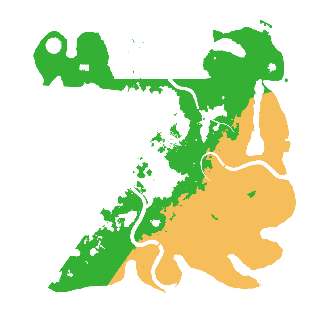 Biome Rust Map: Procedural Map, Size: 3500, Seed: 488858194