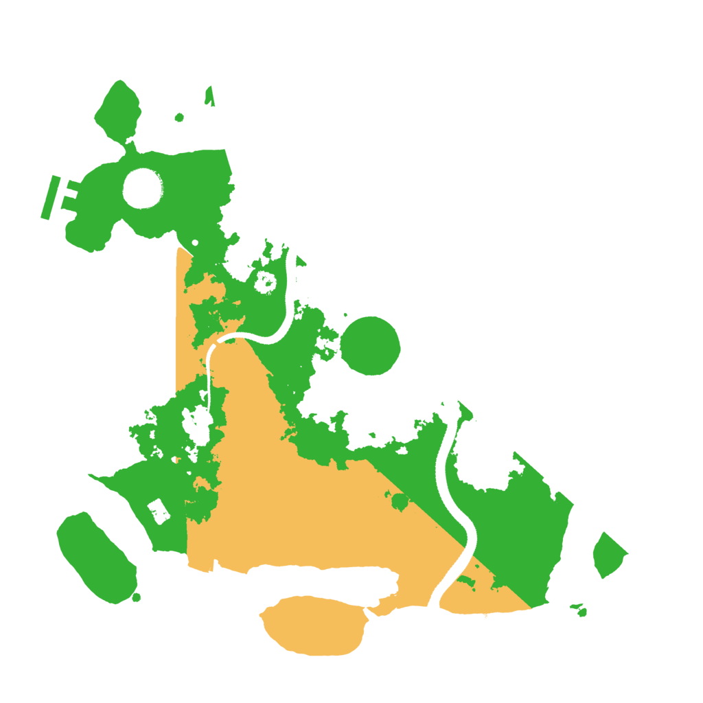 Biome Rust Map: Procedural Map, Size: 3200, Seed: 853844205
