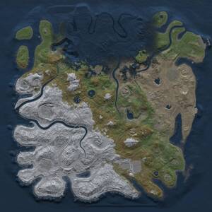 Thumbnail Rust Map: Procedural Map, Size: 4500, Seed: 976144129, 16 Monuments