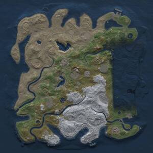 Thumbnail Rust Map: Procedural Map, Size: 4250, Seed: 12356790, 15 Monuments