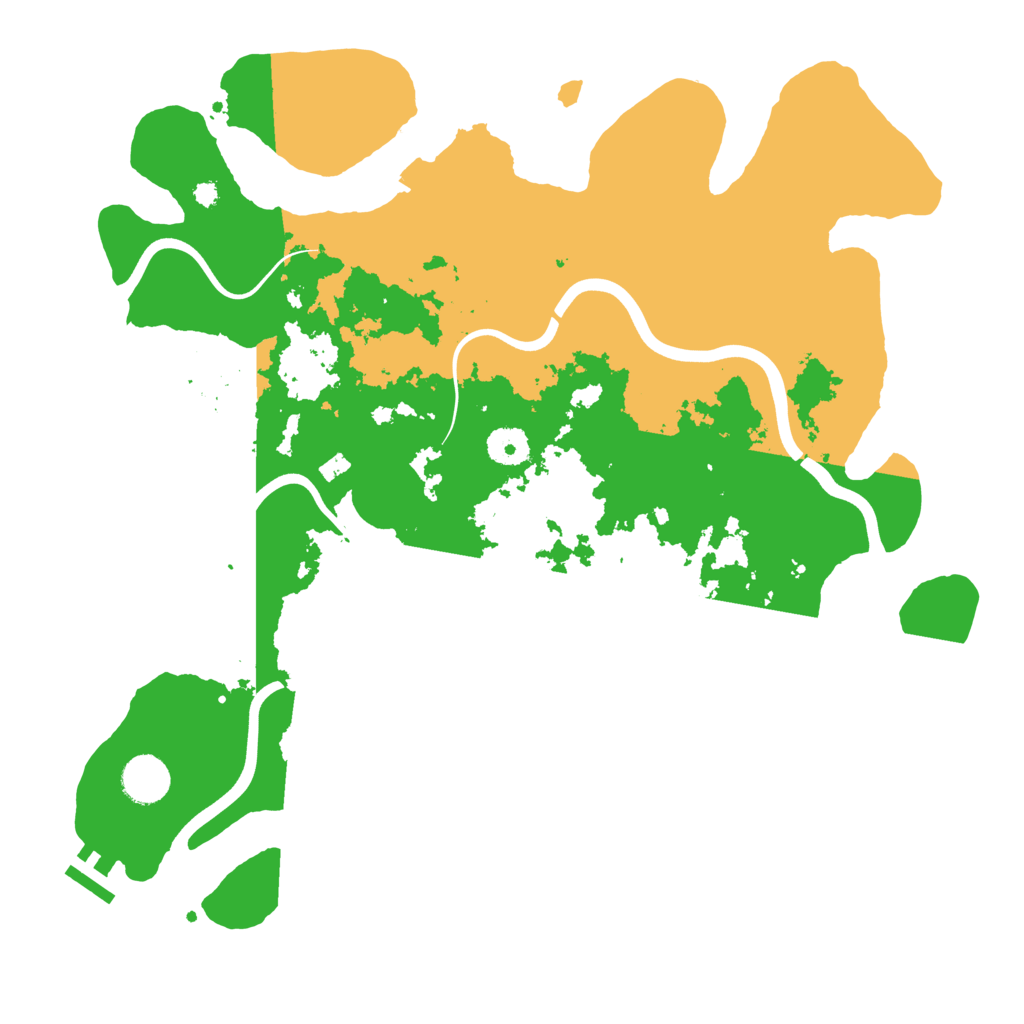 Biome Rust Map: Procedural Map, Size: 3800, Seed: 70051