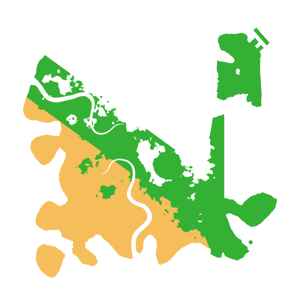 Biome Rust Map: Procedural Map, Size: 3000, Seed: 87657