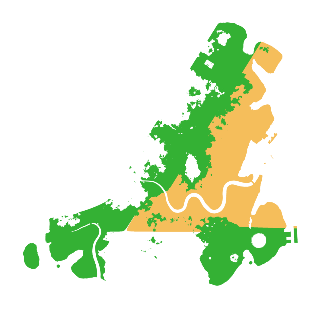 Biome Rust Map: Procedural Map, Size: 3700, Seed: 1667439241