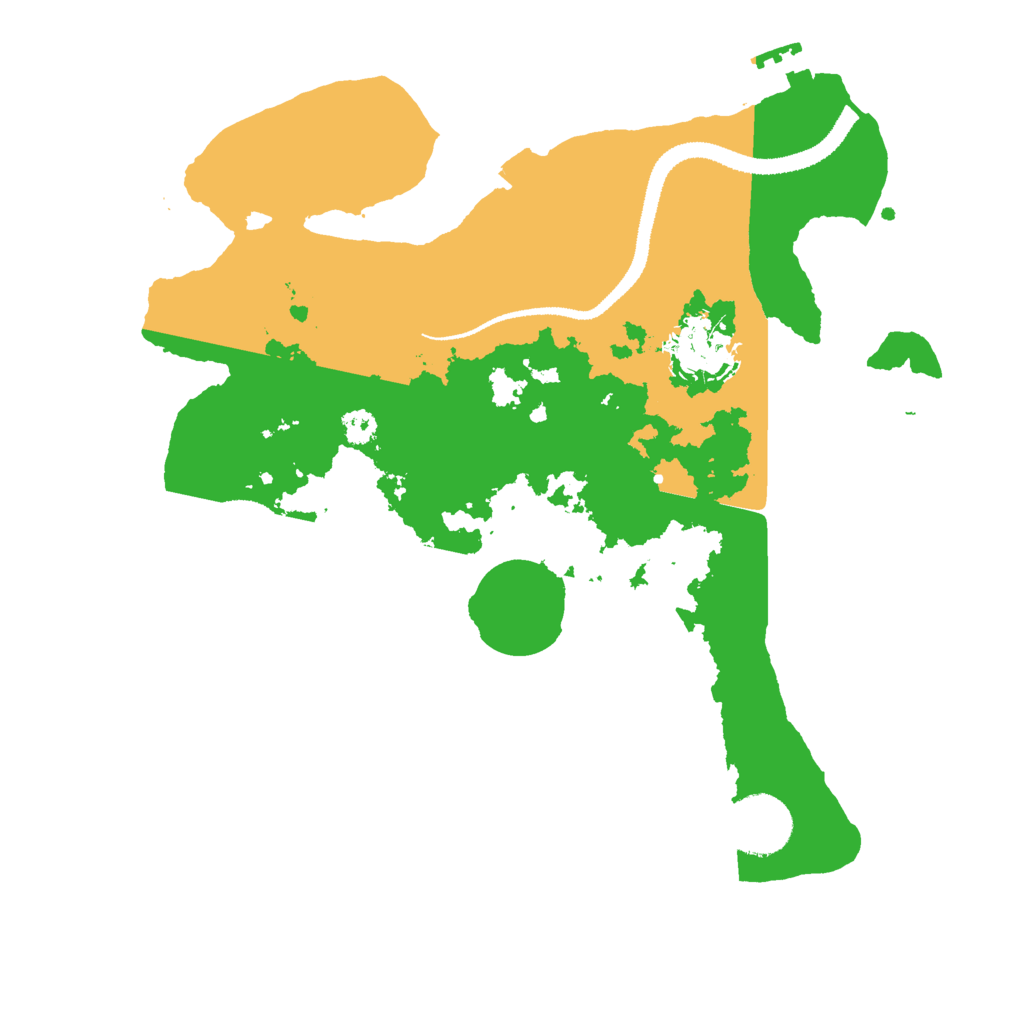 Biome Rust Map: Procedural Map, Size: 3000, Seed: 55514