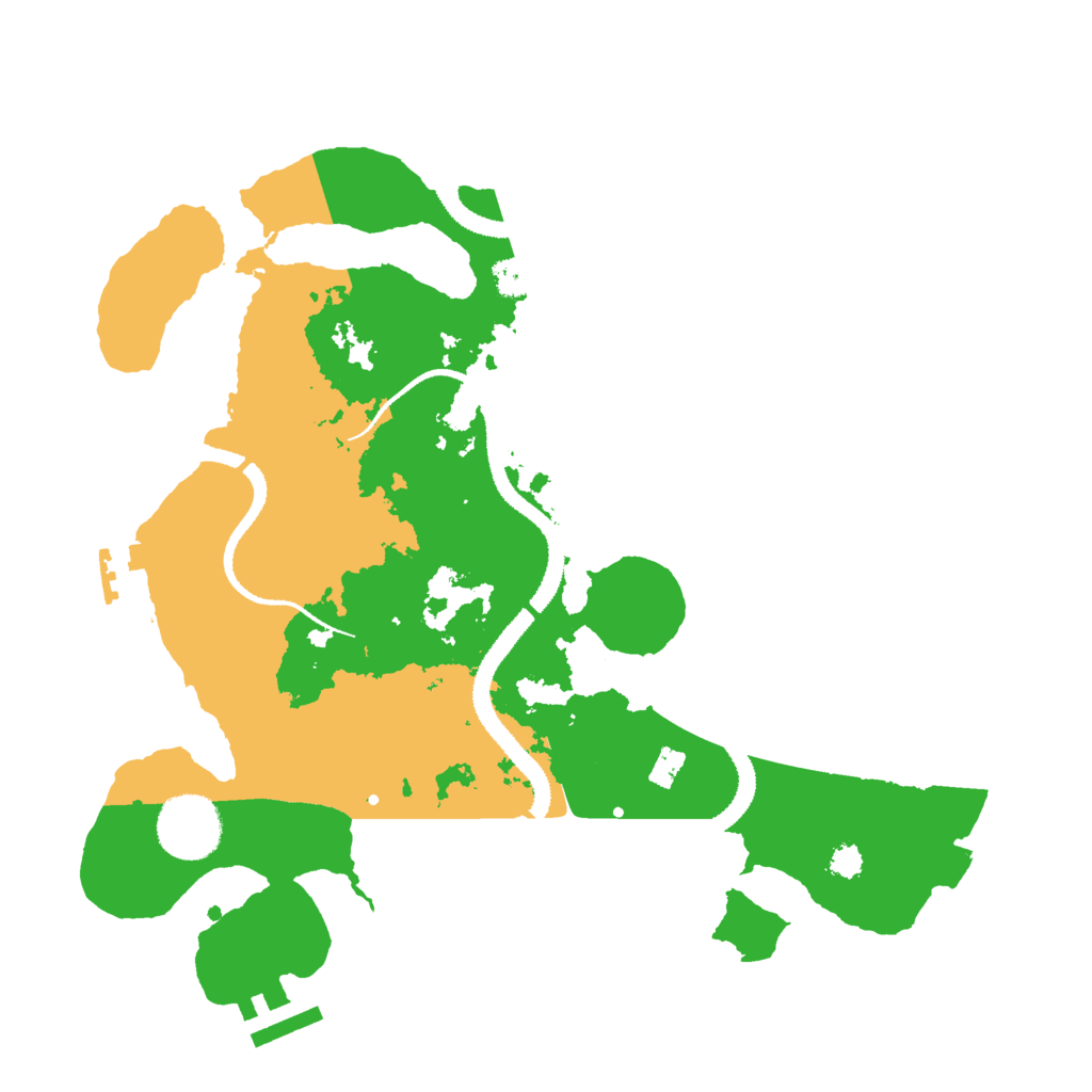 Biome Rust Map: Procedural Map, Size: 3000, Seed: 53329