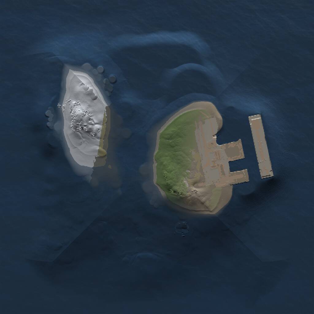 Rust Map: Procedural Map, Size: 1000, Seed: 57494133, 2 Monuments