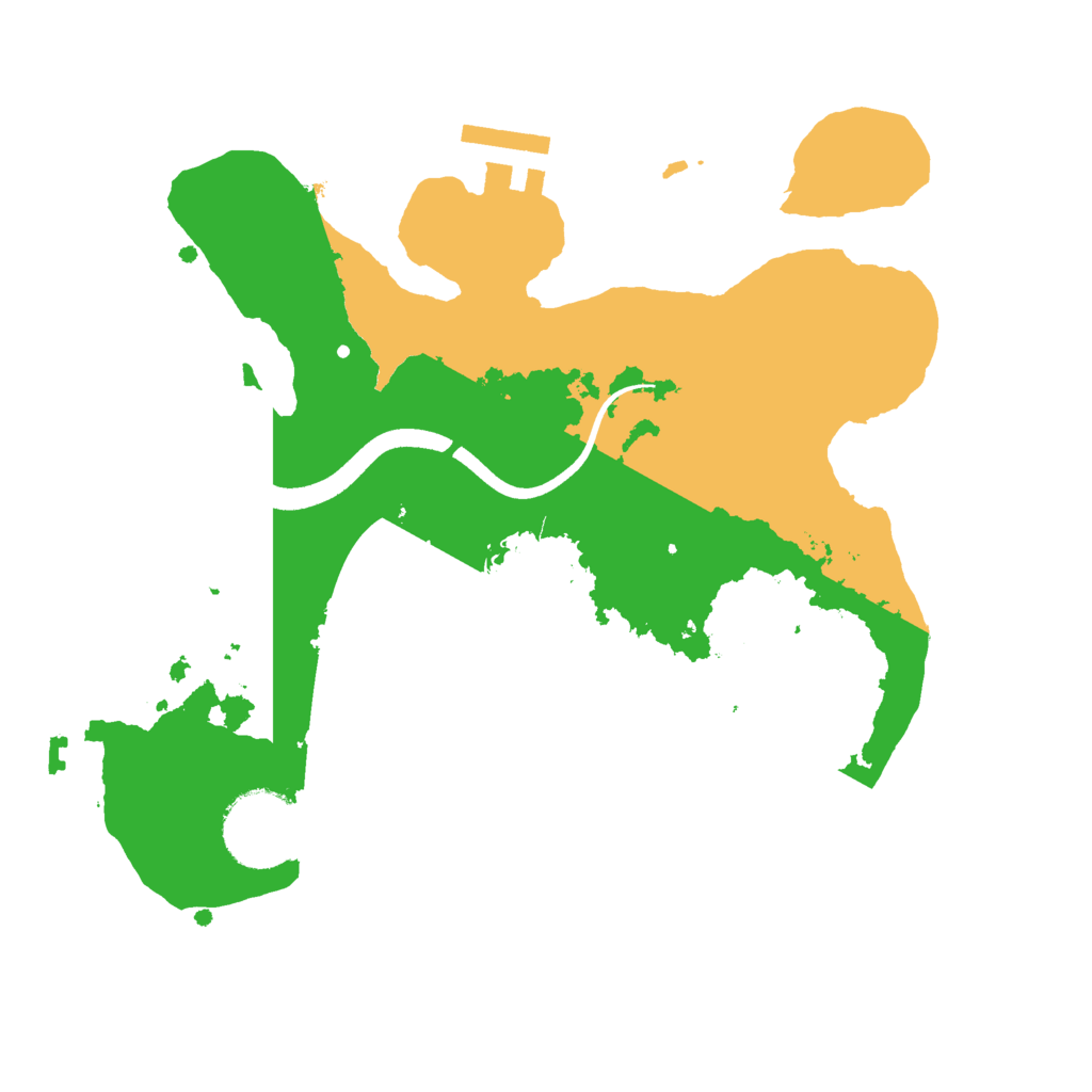 Biome Rust Map: Procedural Map, Size: 2500, Seed: 1345278453