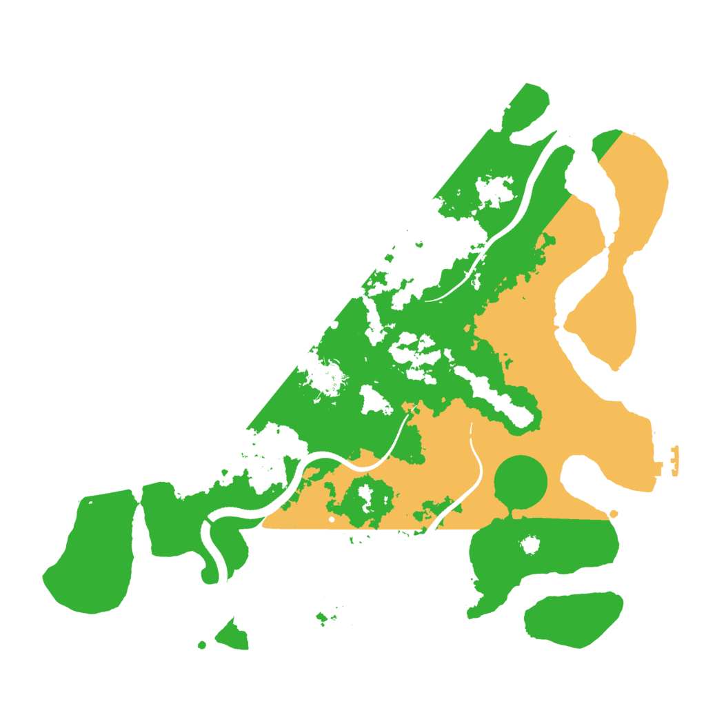 Biome Rust Map: Procedural Map, Size: 3500, Seed: 98222729