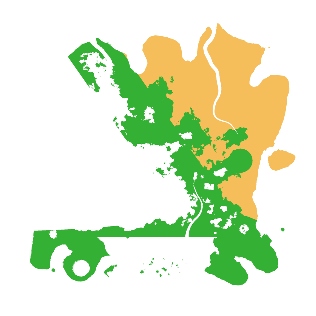 Biome Rust Map: Procedural Map, Size: 3500, Seed: 206613806
