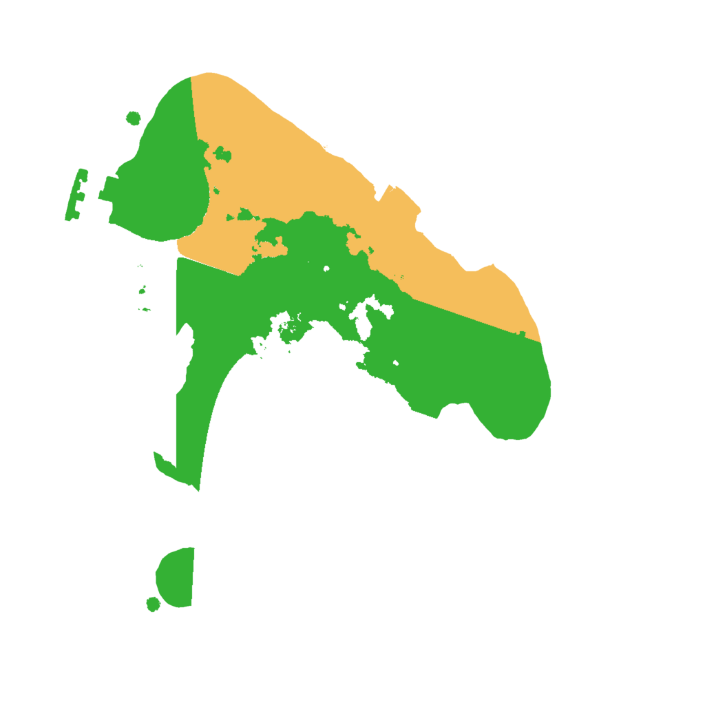 Biome Rust Map: Procedural Map, Size: 2000, Seed: 292915855