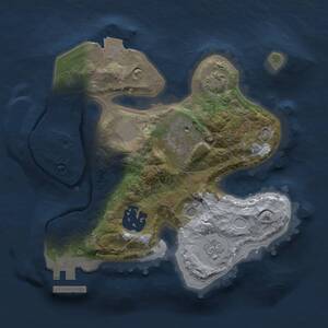 Thumbnail Rust Map: Procedural Map, Size: 2000, Seed: 1105600223, 7 Monuments
