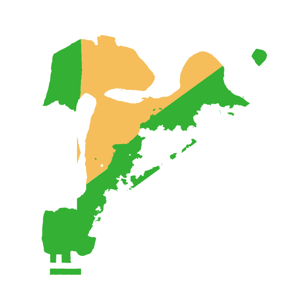 Biome Rust Map: Procedural Map, Size: 2000, Seed: 1105600223