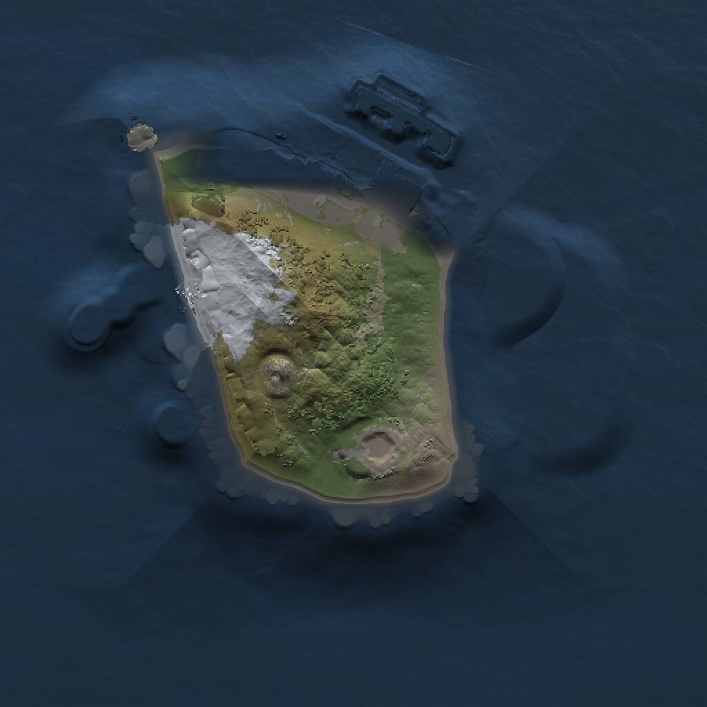 Rust Map: Procedural Map, Size: 1000, Seed: 35803425, 2 Monuments