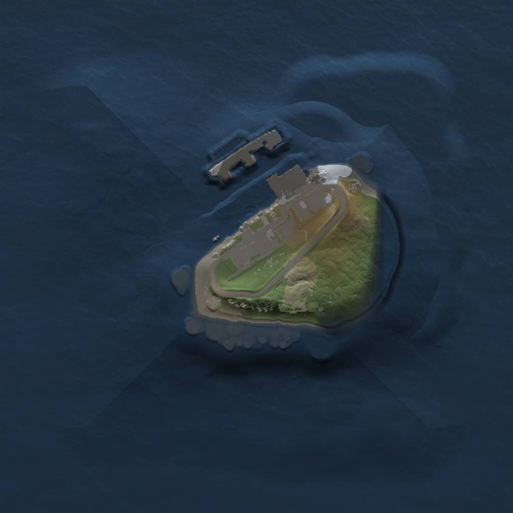 Rust Map: Procedural Map, Size: 1000, Seed: 2097808898, 2 Monuments