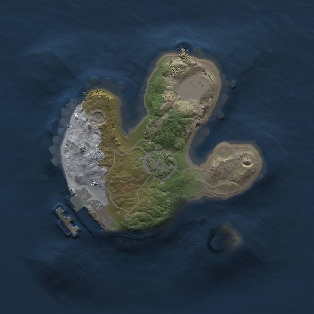 Rust Map: Procedural Map, Size: 1500, Seed: 930777089, 3 Monuments