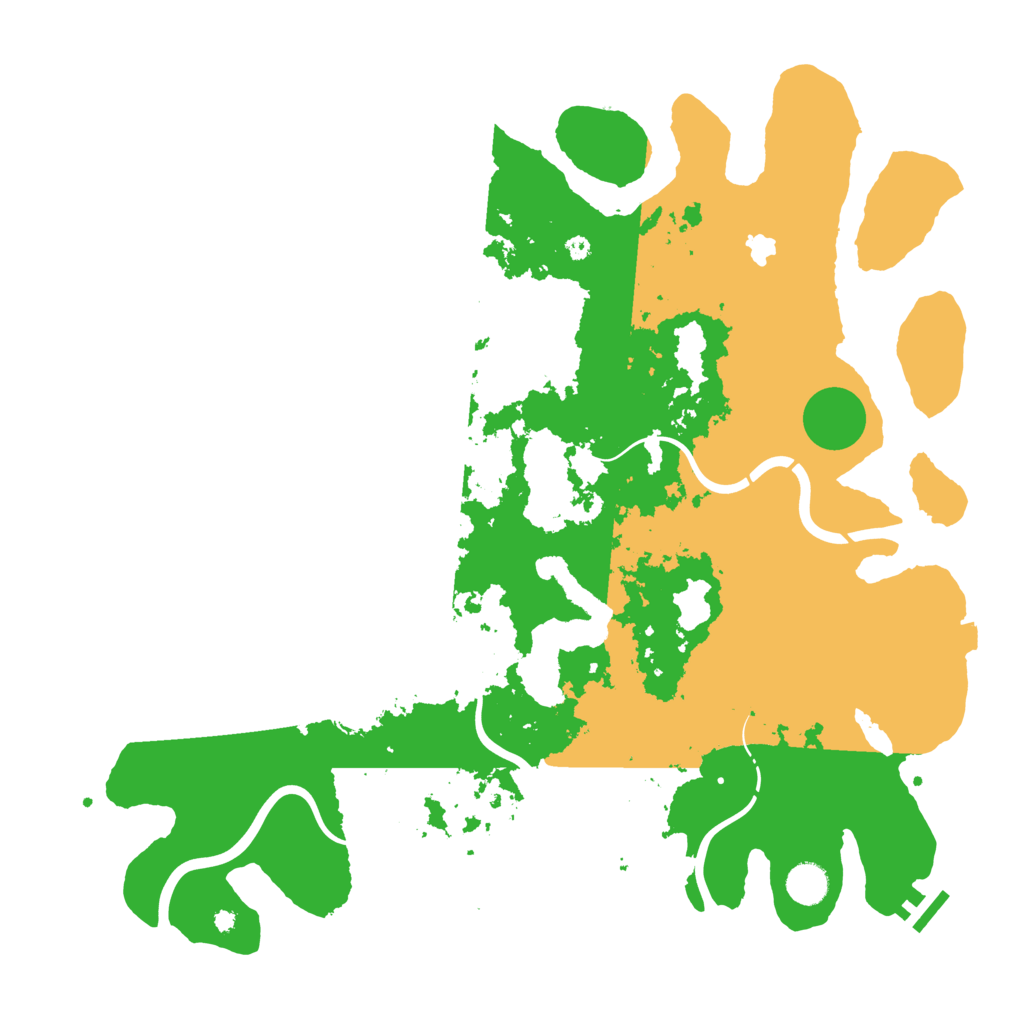 Biome Rust Map: Procedural Map, Size: 4300, Seed: 637359844