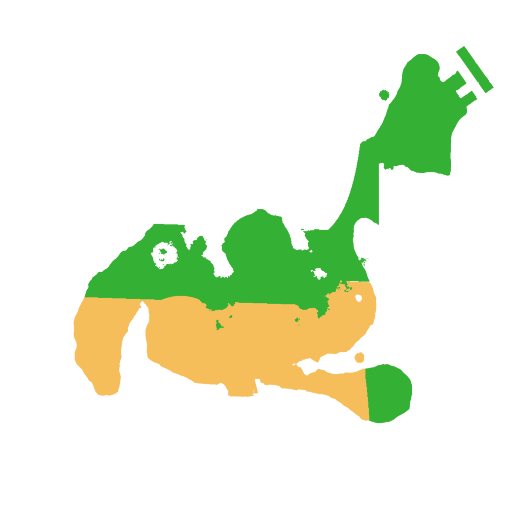 Biome Rust Map: Procedural Map, Size: 2000, Seed: 416781077