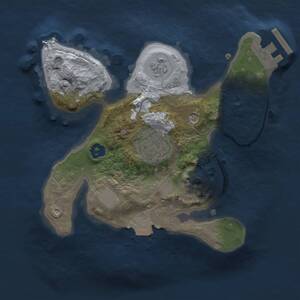 Thumbnail Rust Map: Procedural Map, Size: 2000, Seed: 416781077, 5 Monuments