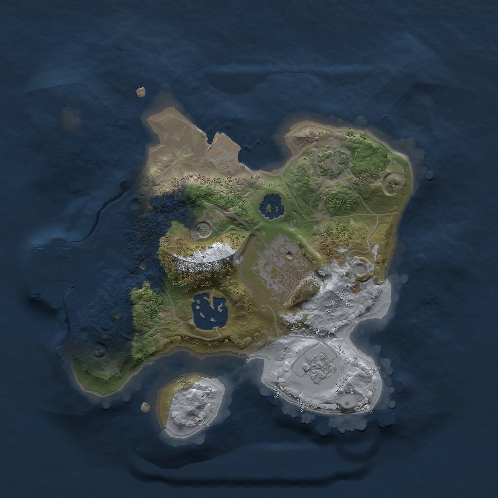 Rust Map: Procedural Map, Size: 2001, Seed: 481981, 7 Monuments