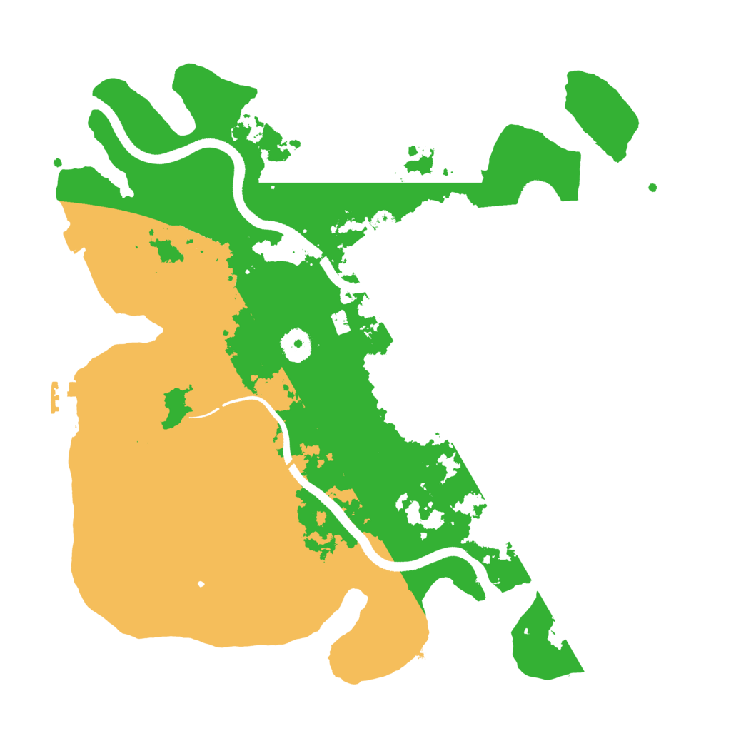 Biome Rust Map: Procedural Map, Size: 3500, Seed: 1327978885