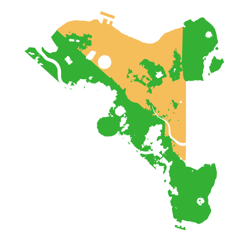 Biome Rust Map: Procedural Map, Size: 3350, Seed: 439275511