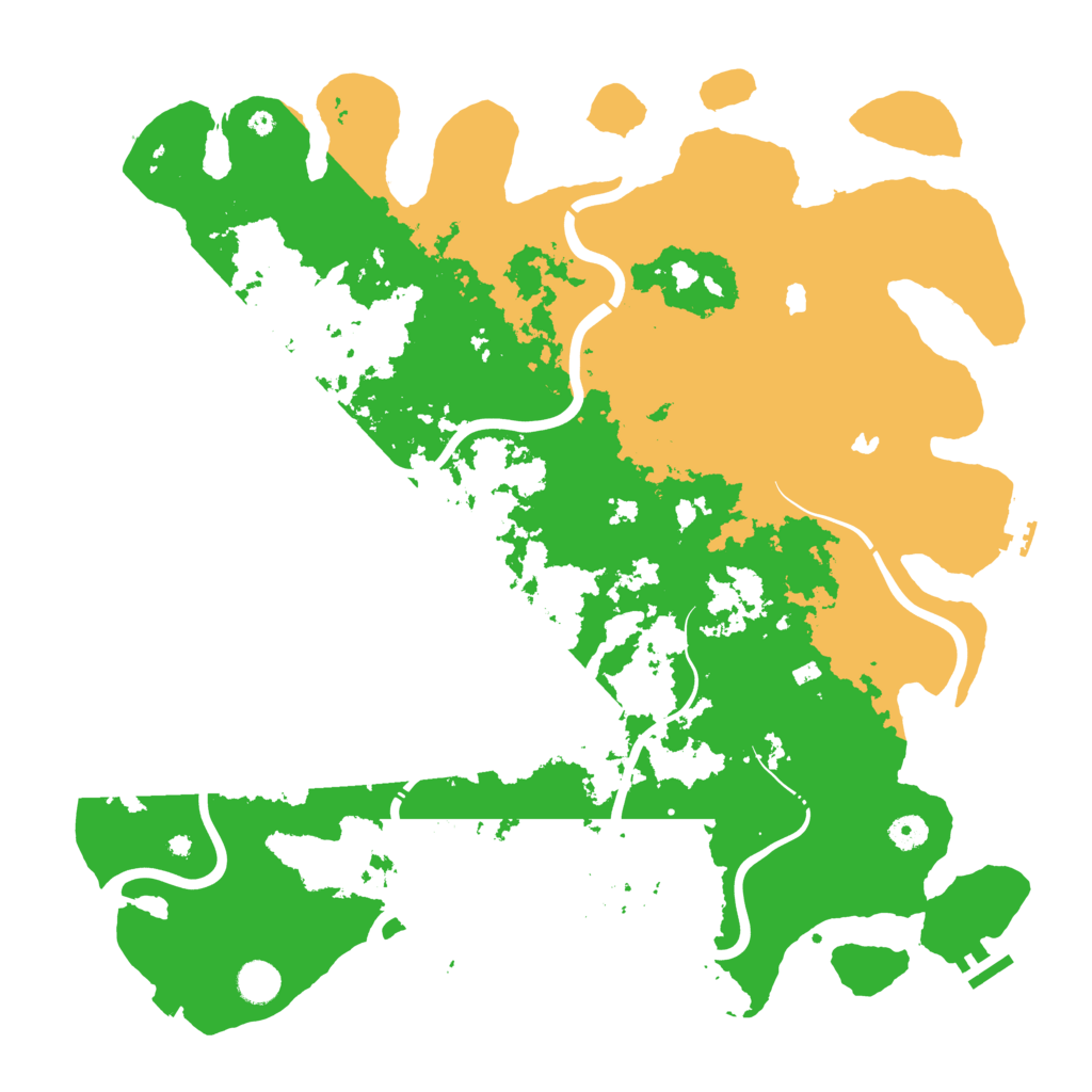 Biome Rust Map: Procedural Map, Size: 4500, Seed: 77970028