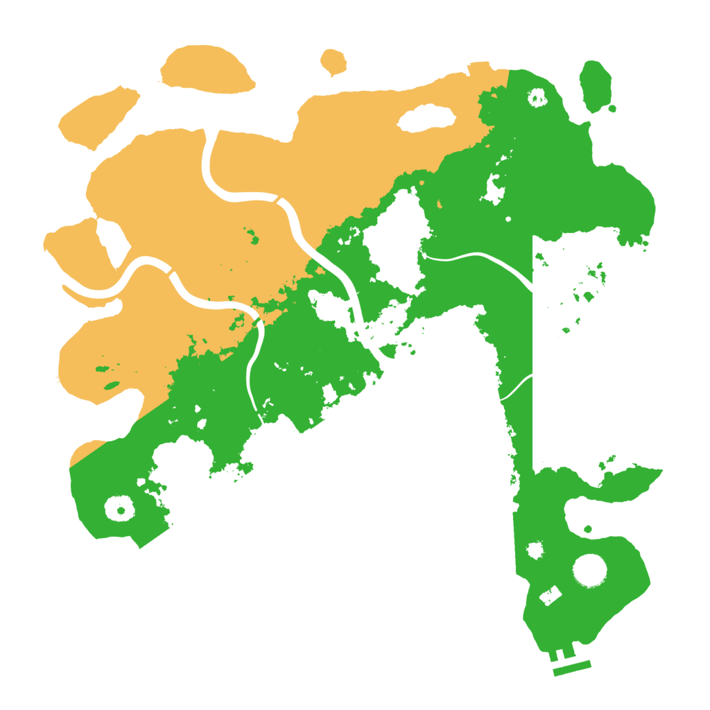 Biome Rust Map: Procedural Map, Size: 3750, Seed: 491410003