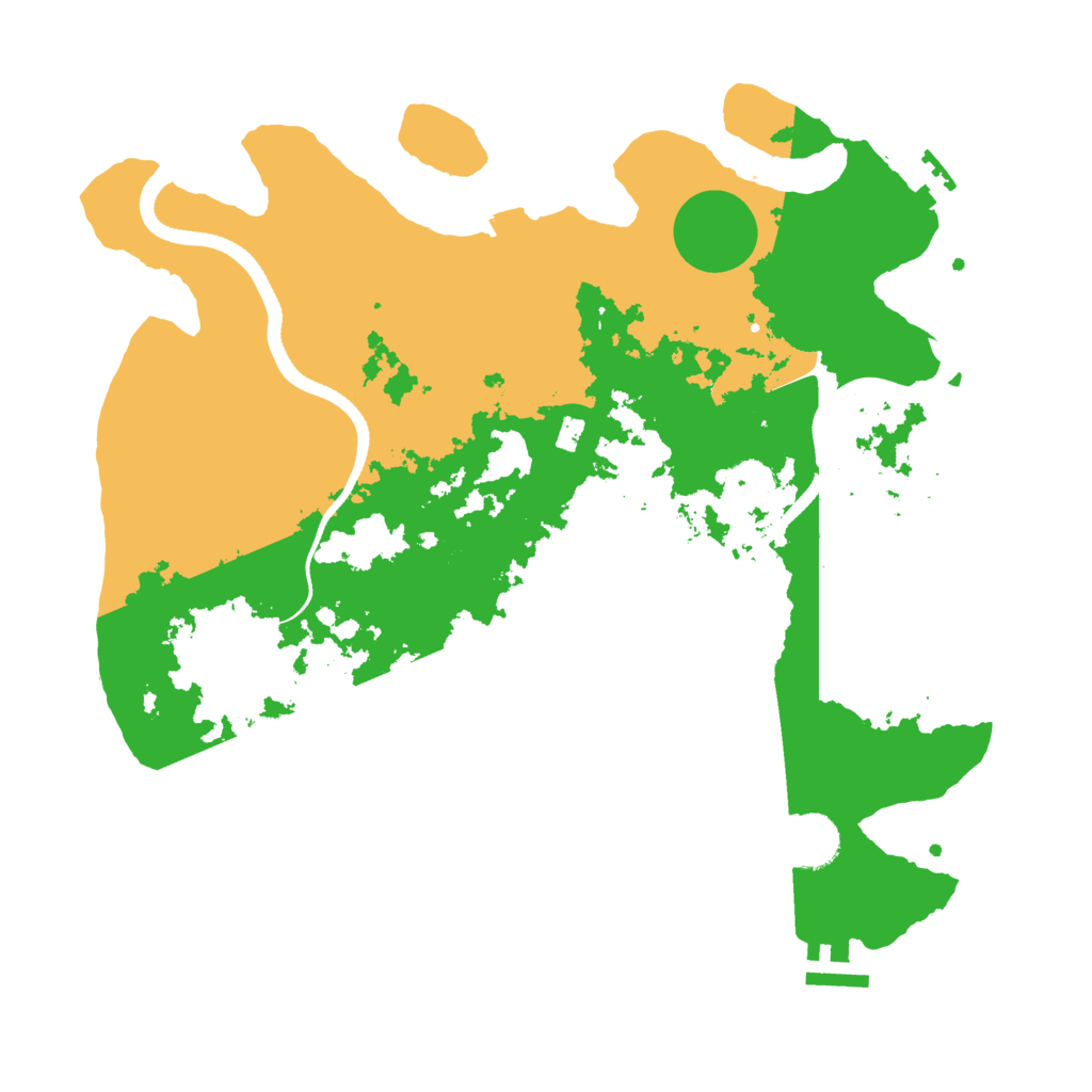 Biome Rust Map: Procedural Map, Size: 3500, Seed: 405403094